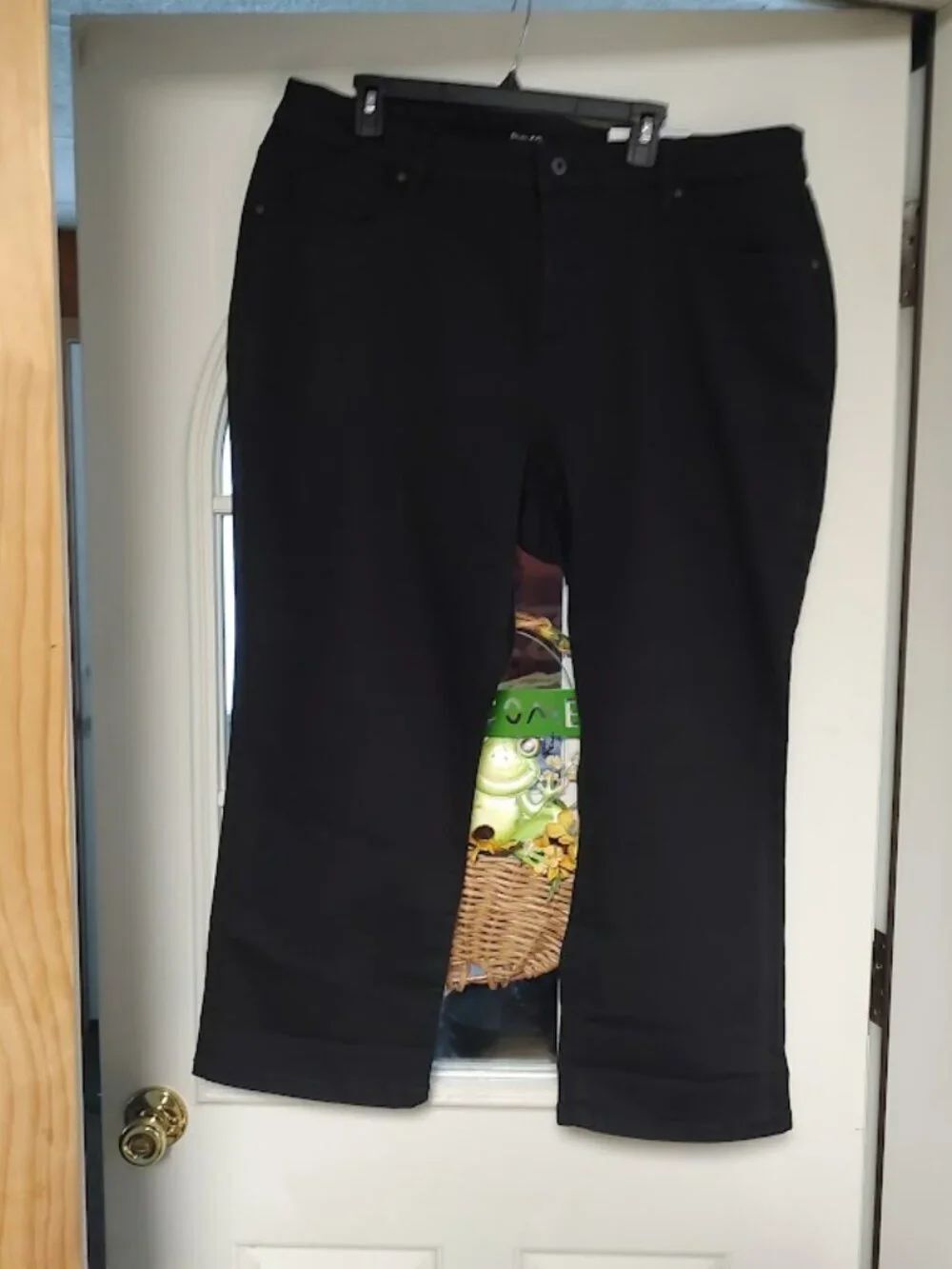 New Style & Co Deep Black Curvy Capri Size Women's 20W